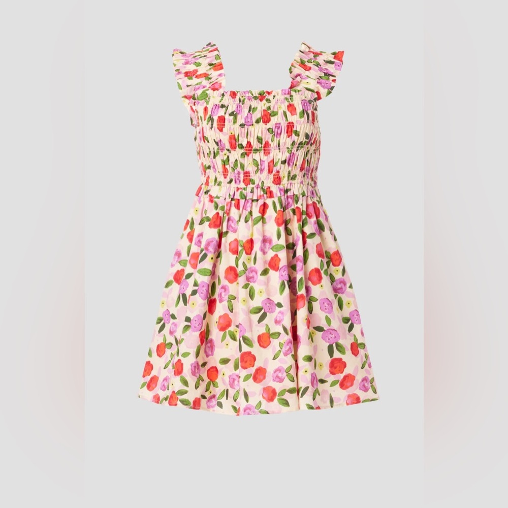 English Factory Flower Ruffled Mini Dress - Picture 2 of 6